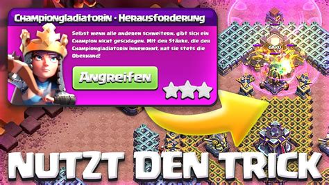 coc herausforderungen|CHAMPIONGLADIATORIN.